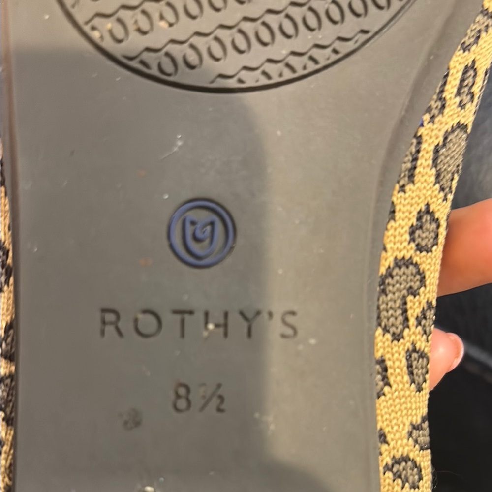 Rothy's Leopard Print Women's Flats - Picture 2 of 2